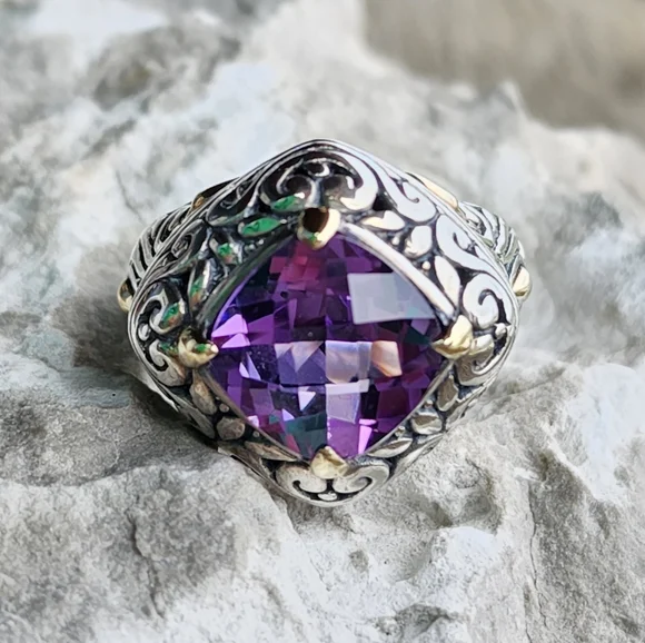 Samuel Jewelry Samuel Benham 925 Sterling Silver 8k Gold